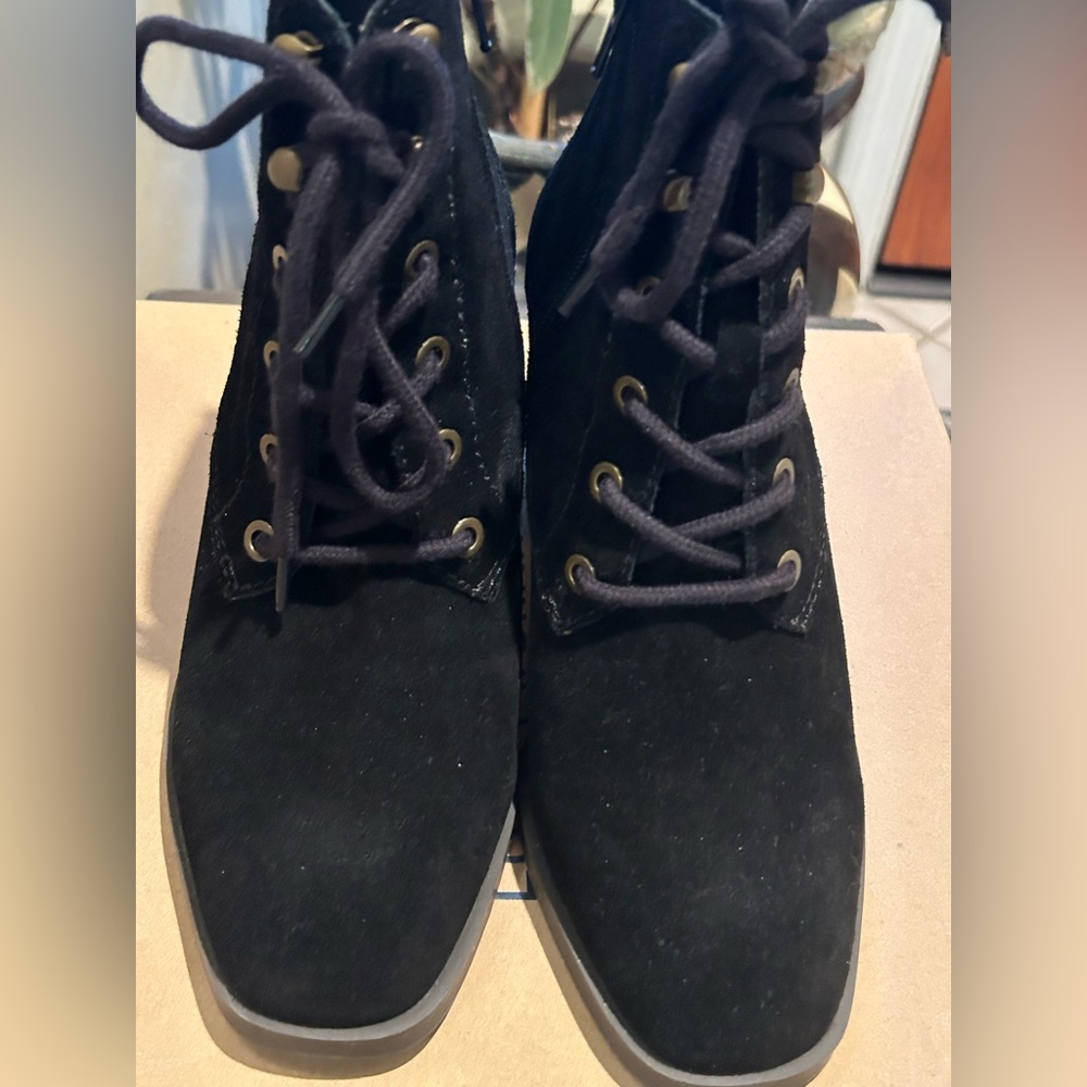 LUCKY BRAND Black Suede Boot